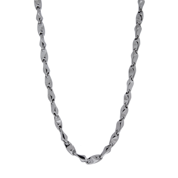 Witgouden Fantasie Schakel Collier