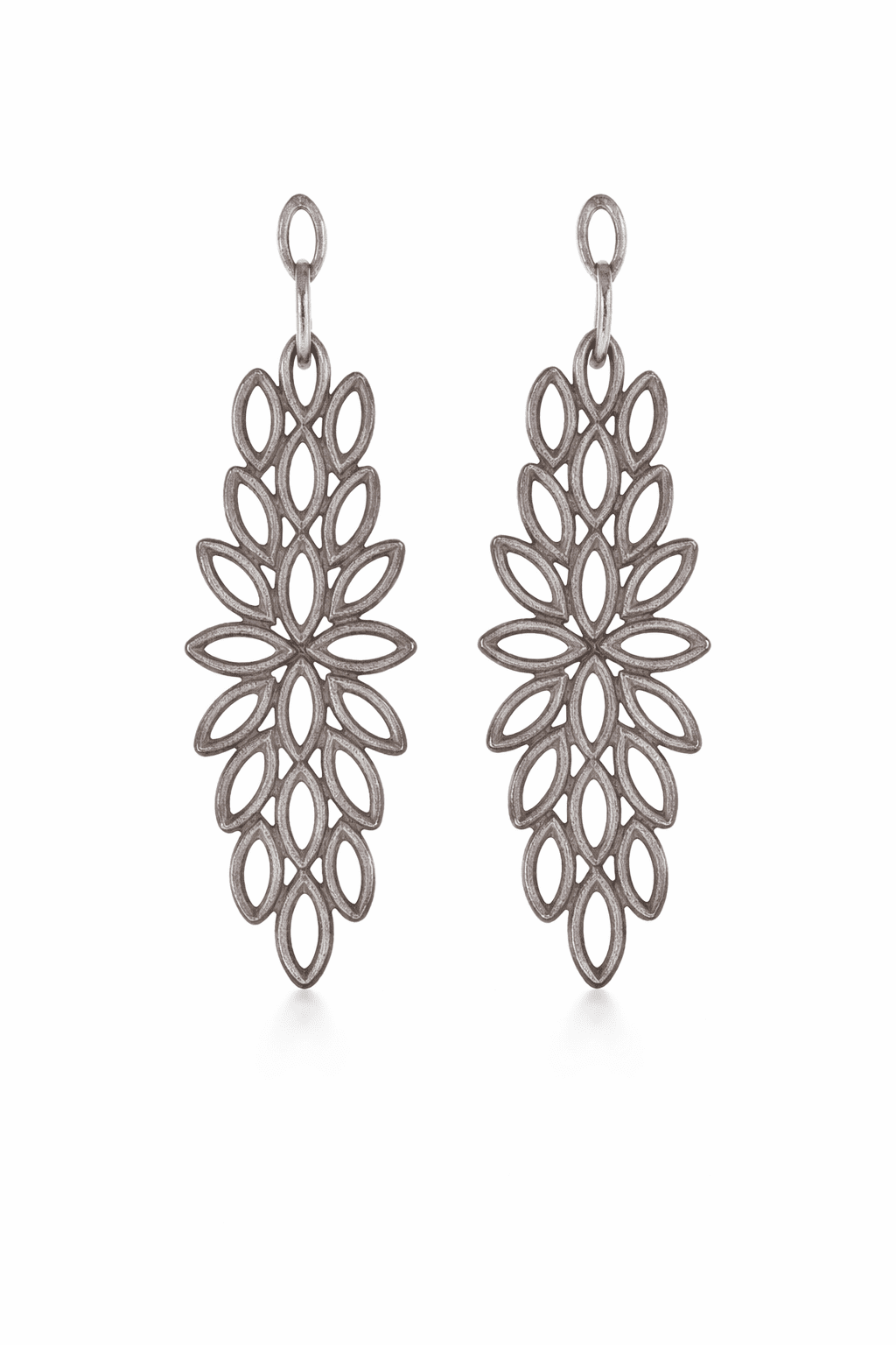 Oorbellen Big Leaf Zilver