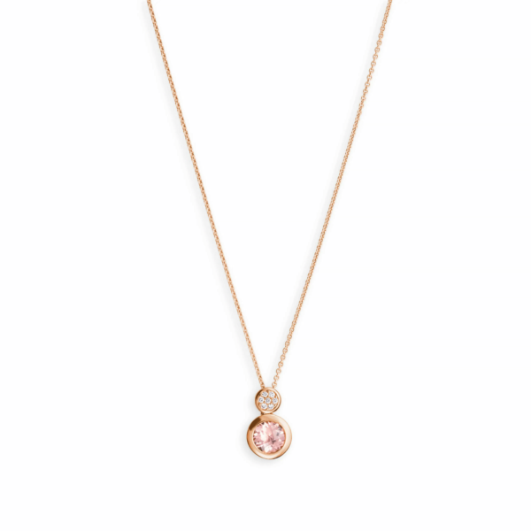 Rose Gouden Hanger Morganite