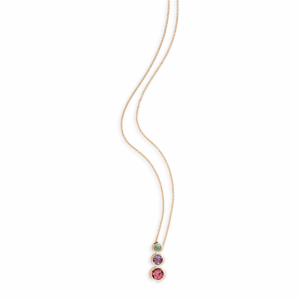Rose Gouden Hanger Met Rhodoliet En Amethist