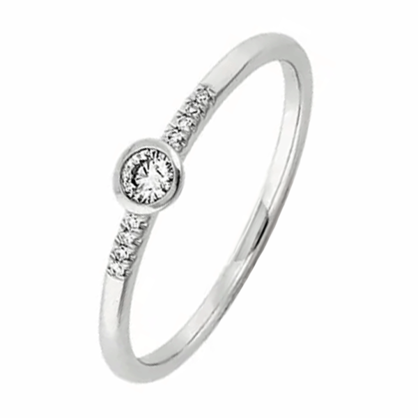 Witgouden Ring Briljant