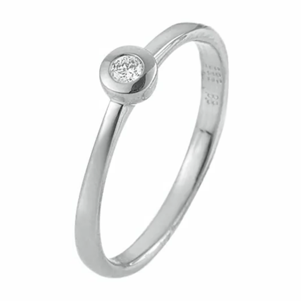 Witgouden Ring Briljant