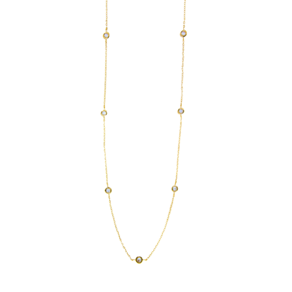 Gouden Collier Zirkonias