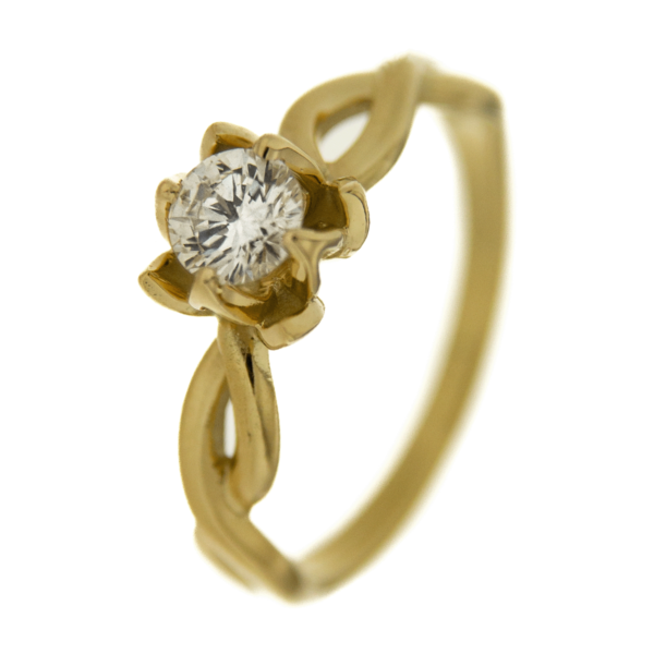Ring Lotus Diamant