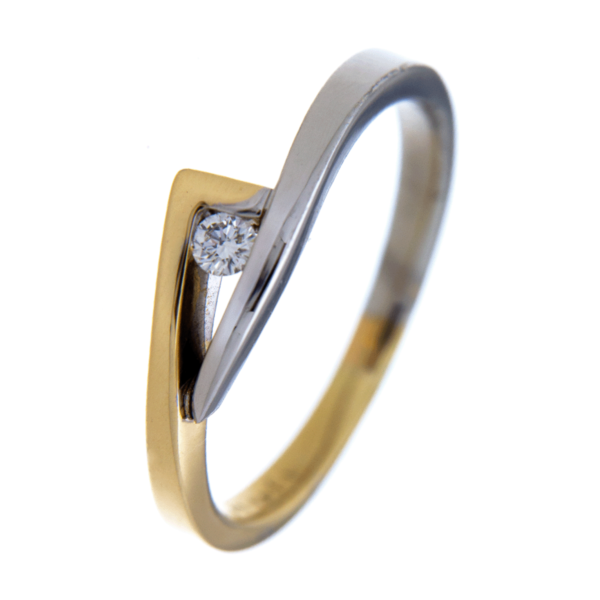 Bicollor Ring Briljant