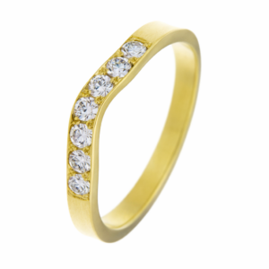 Gouden Slag Ring Briljant