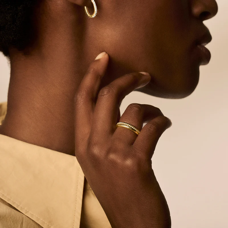 Ring met ⌀ 2 mm Gladde band 14k goud