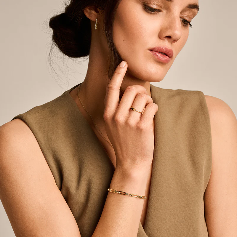 Armband Koordmotief Schakels 14k goud