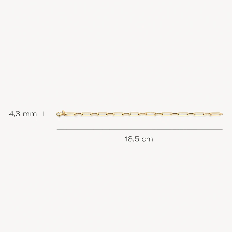 Armband Koordmotief Schakels 14k goud - Afbeelding 2