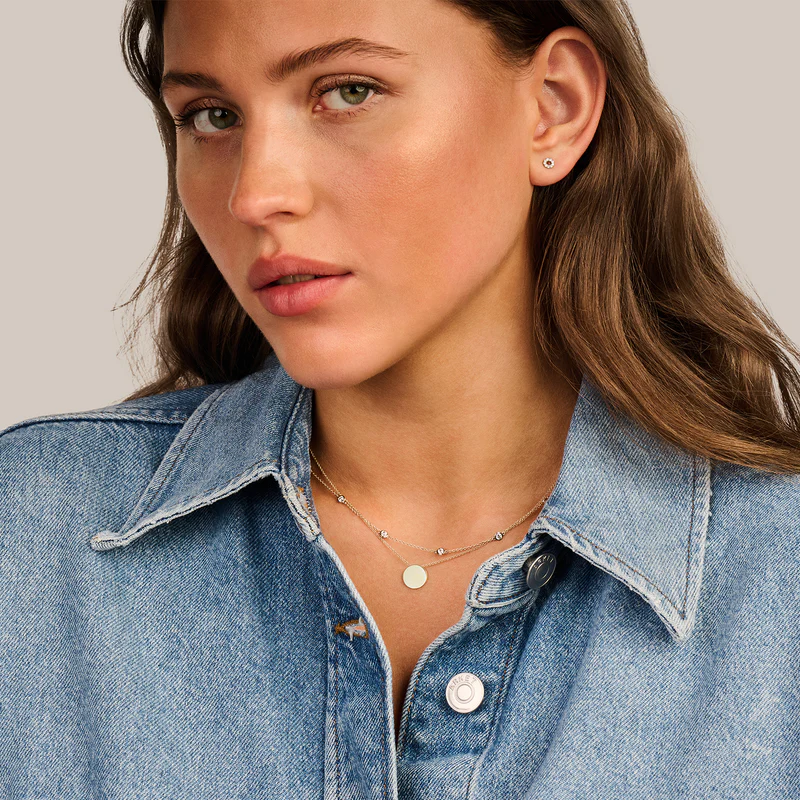 Ketting met Gladomzette Zirkonia 14k goud