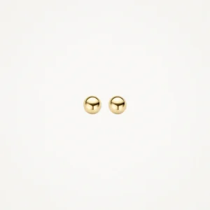 Knopjes oorbellen ⌀ 4 mm 14k Geel goud