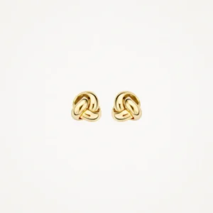 Knoop oorbellen knopjes ⌀ 6.7 mm 14k goud