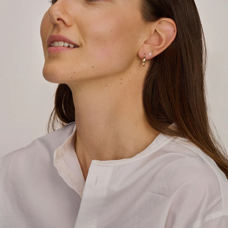 Oorringen Ovaal 16,6 mm 14k goud