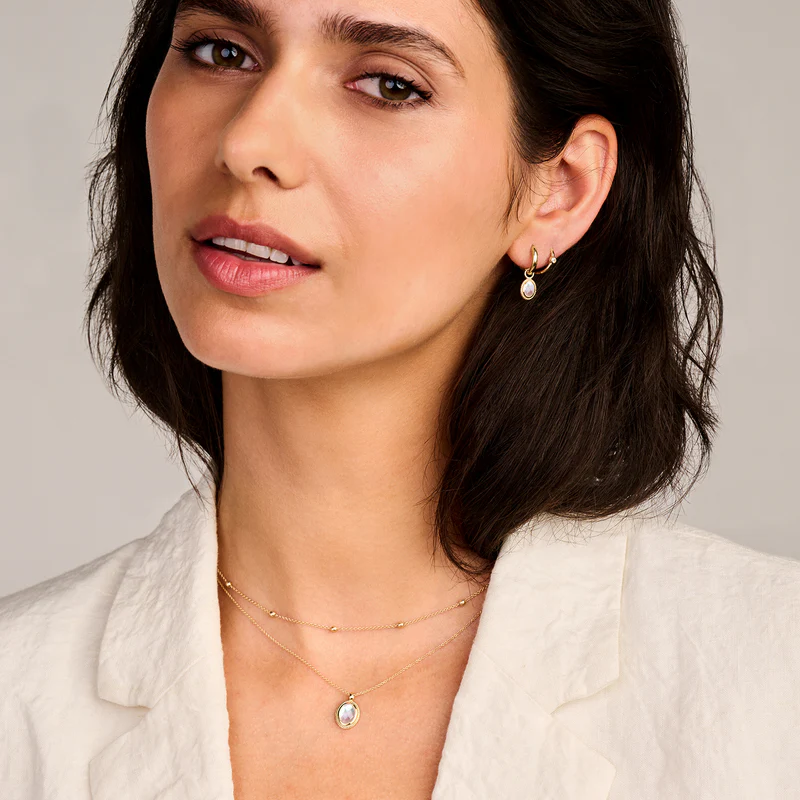 Ketting met enkele gouden bolletjes 14k goud - Afbeelding 3