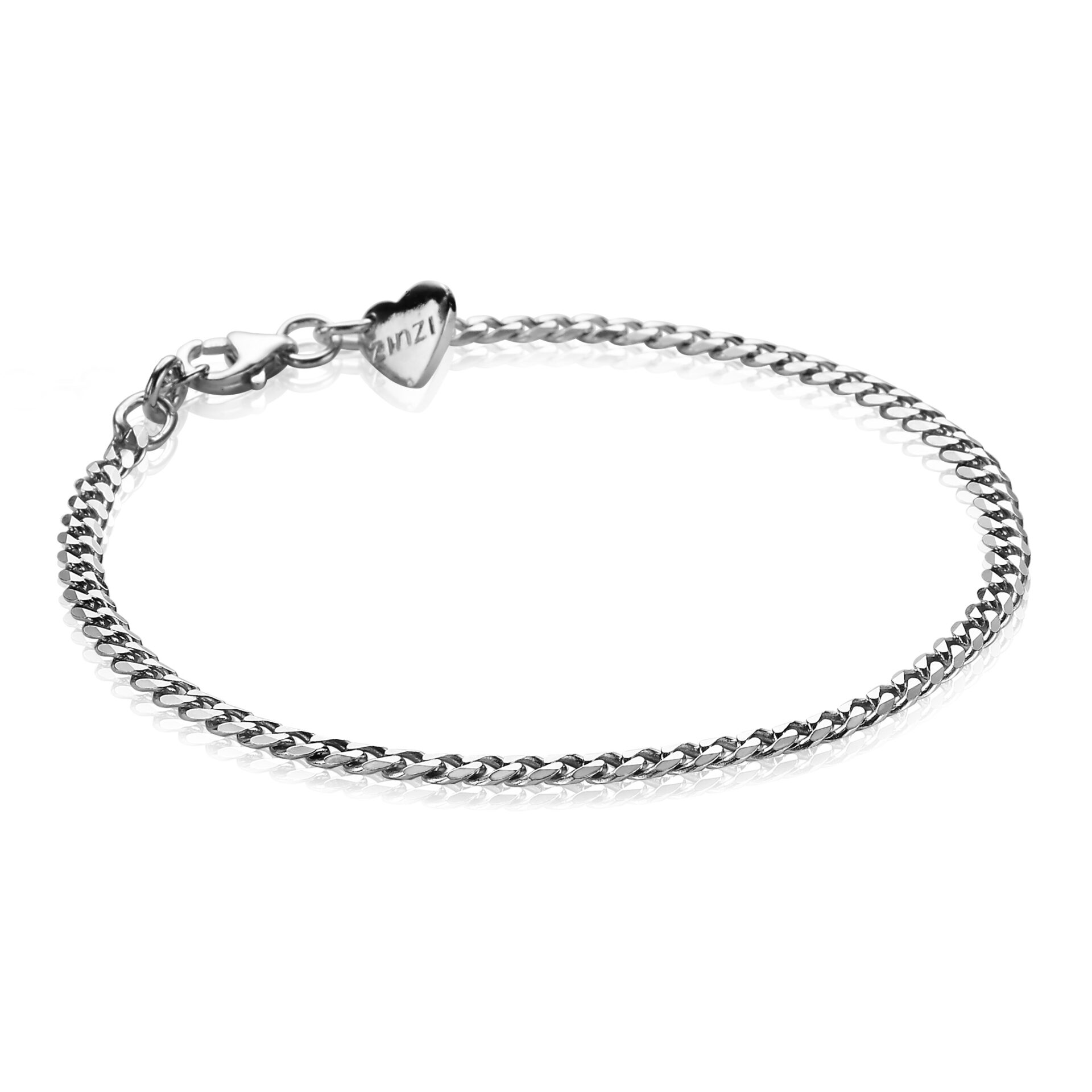 Zinzi zilveren armband 3mm gourmet