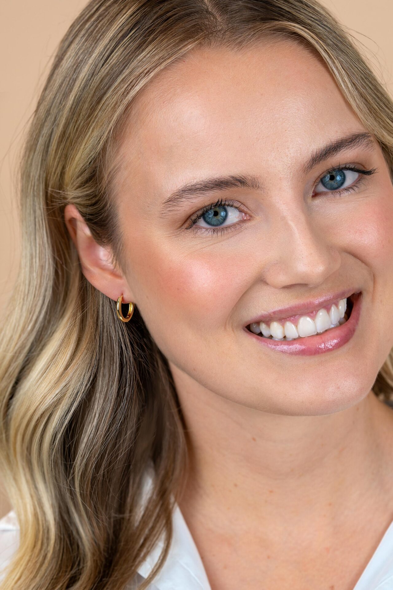 Zinzi zilveren oorringen geel verguld