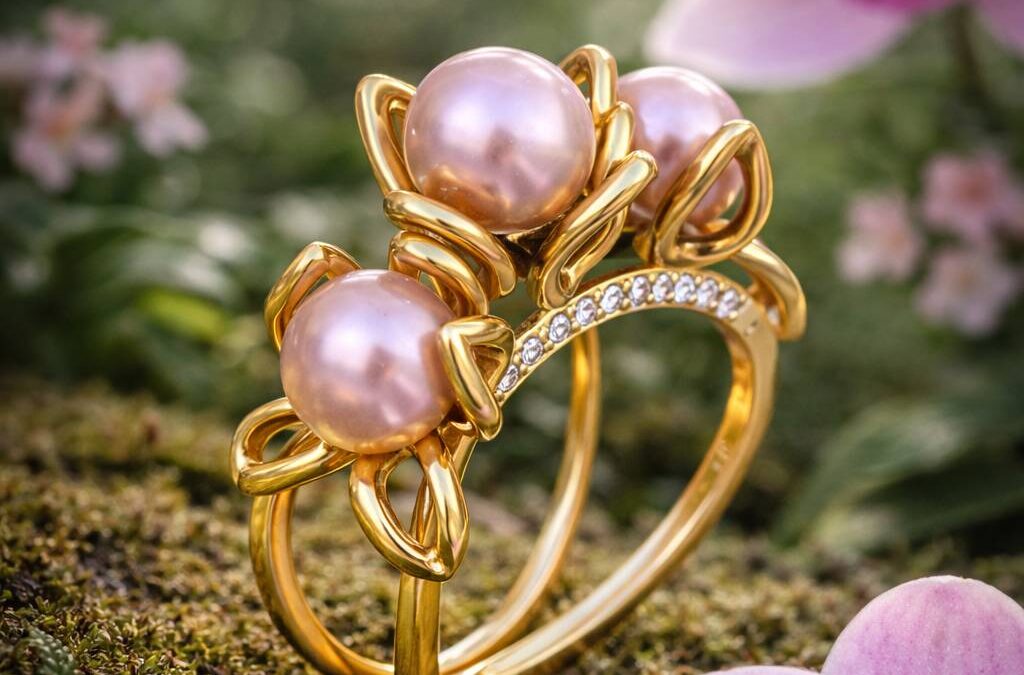 Juwelon haar Lace Orchide ring