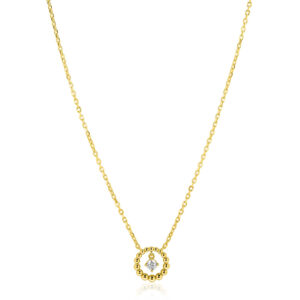 Zinzi goldplated zilveren ketting