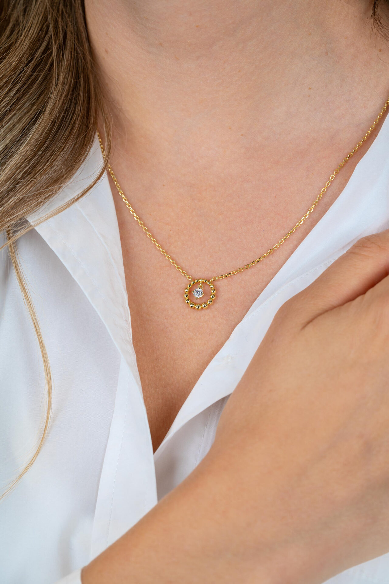 Zinzi goldplated zilveren ketting - Afbeelding 3