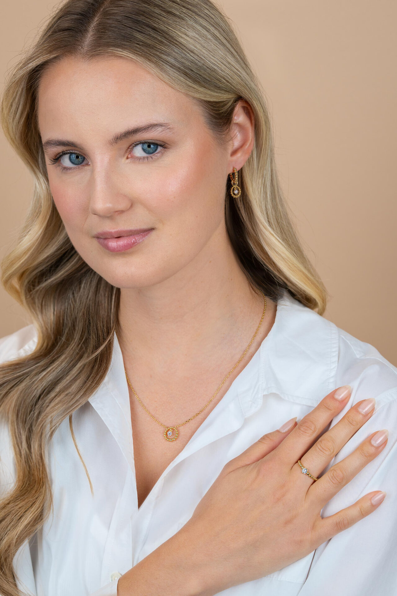 Zinzi goldplated zilveren ketting