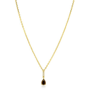 Zinzi goldplated zilveren ketting