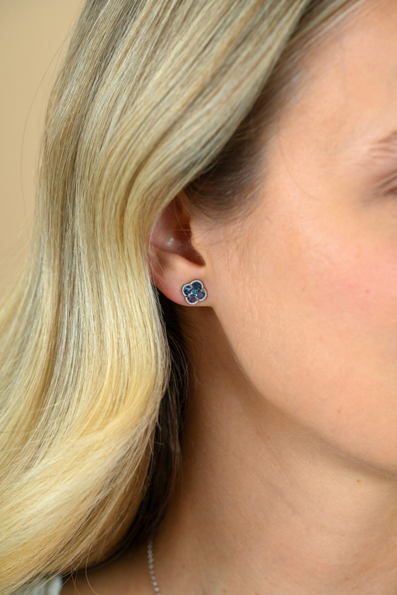 Zinzi zilveren oorstekers klaver