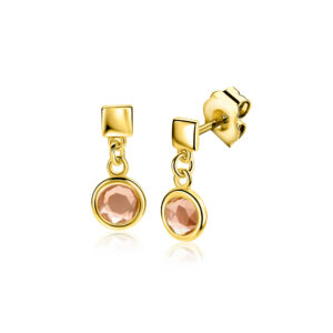 ZINZI gold plated zilveren oorstekers