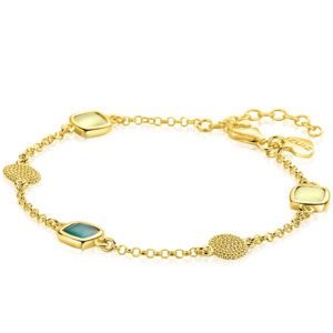 ZINZI gold plated zilveren armband