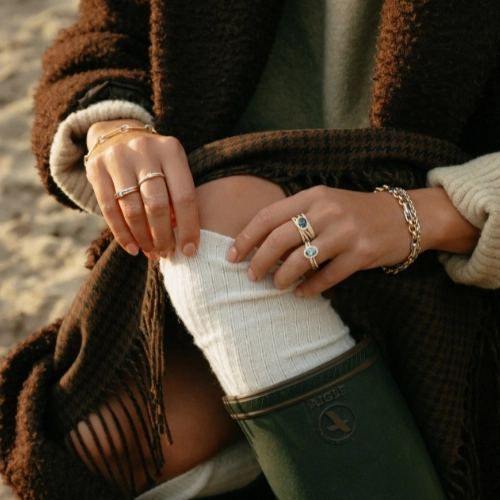 Collier geelgoud edelsteen