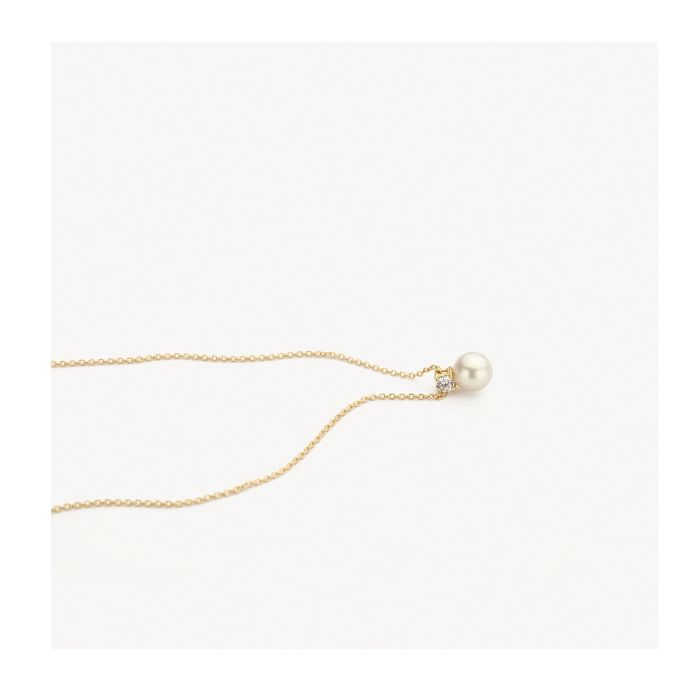 Ketting met hanger van Parel en Zirkonia - Afbeelding 2