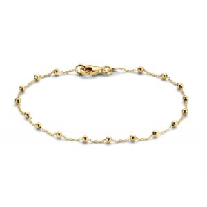 Gouden armband met bolletjes