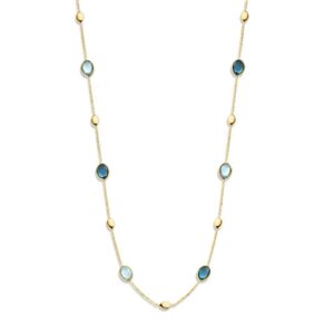 Collier geelgoud edelsteen