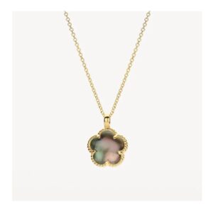 Collier met hanger van zwarte parelmoer
